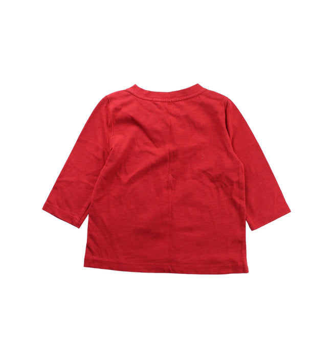 A Red Long Sleeve Tops from Crewcuts in size 3T for girl. (Back View)