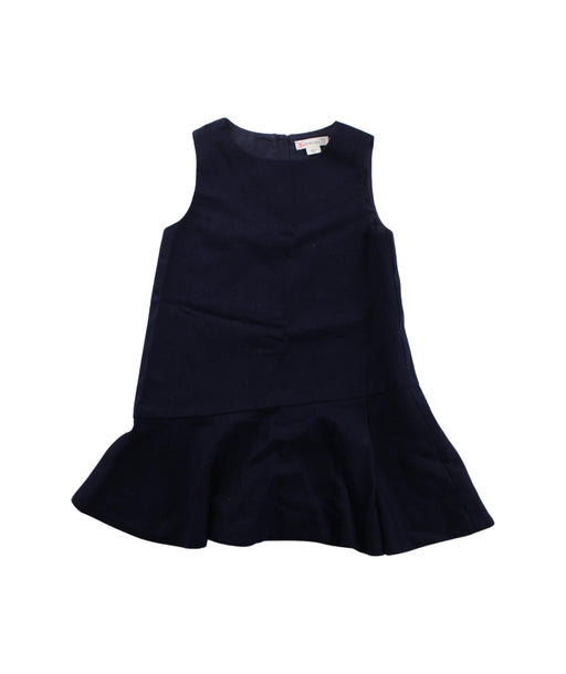 A Blue Sleeveless Dresses from Crewcuts in size 3T for girl. (Front View)