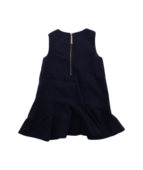 A Blue Sleeveless Dresses from Crewcuts in size 3T for girl. (Back View)