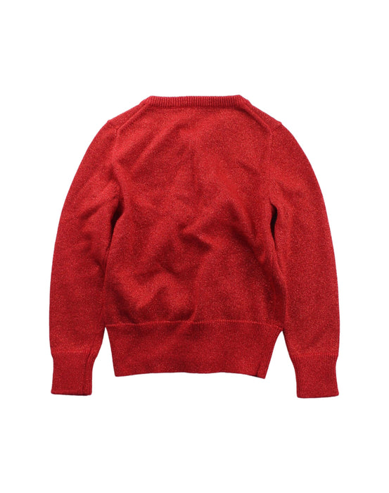 A Red Cardigans from Crewcuts in size 3T for girl. (Back View)