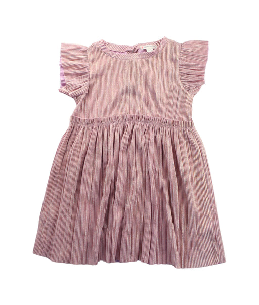 A Pink Short Sleeve Dresses from Crewcuts in size 3T for girl. (Front View)