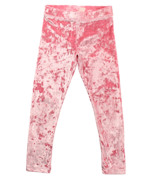 A Pink Leggings from Crewcuts in size 3T for girl. (Front View)
