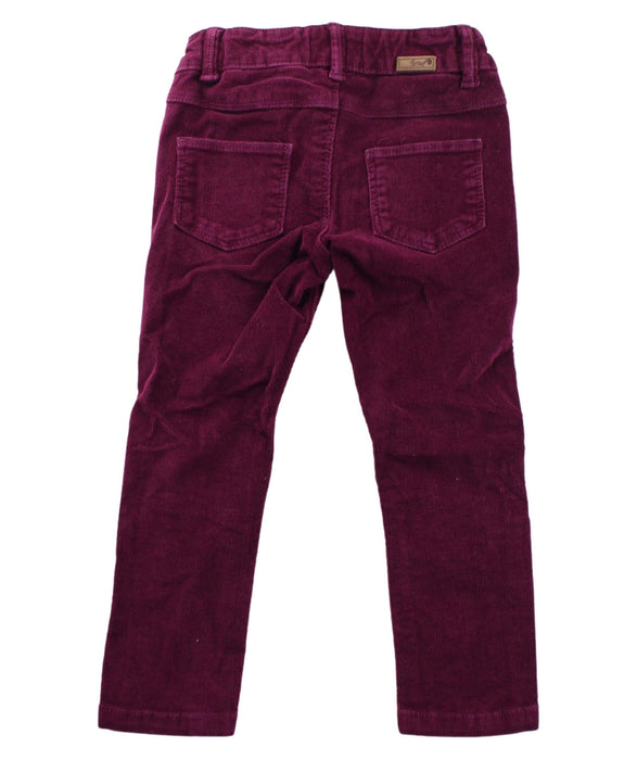 A Burgundy Casual Pants from Cyrillus in size 3T for girl. (Back View)