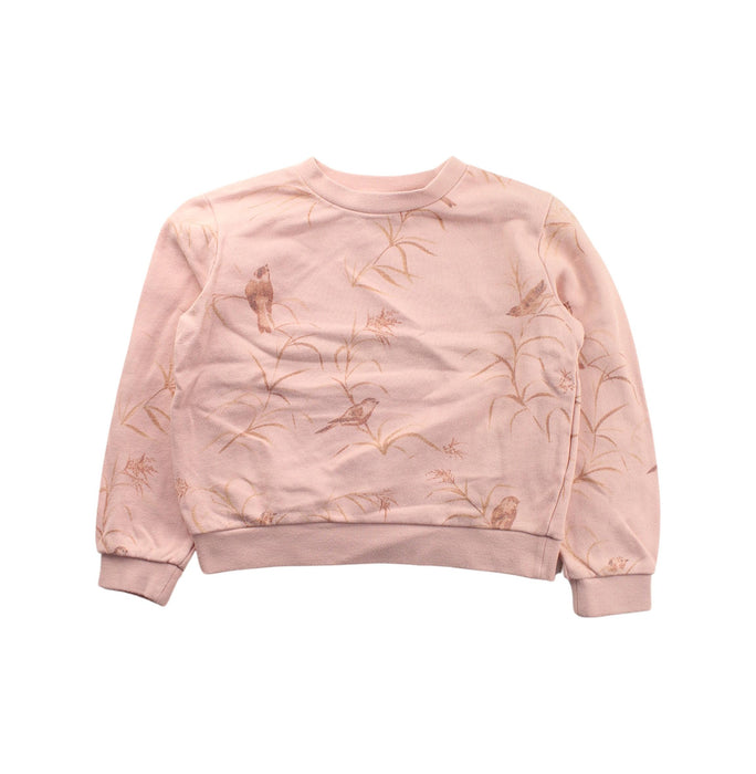 A Pink Crewneck Sweatshirts from Cyrillus in size 8Y for girl. (Front View)