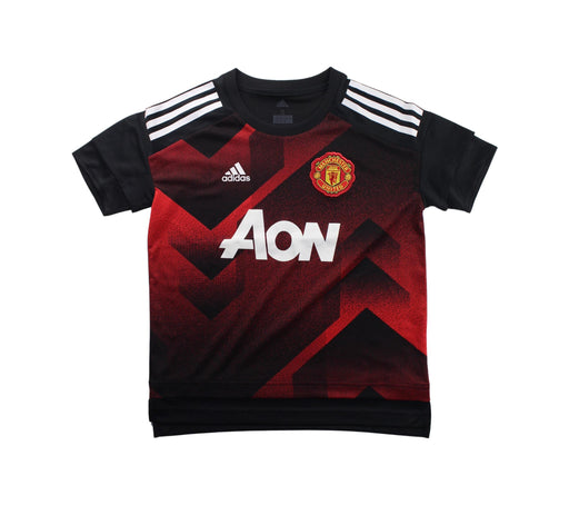 A Black Short Sleeve T Shirts from Adidas in size 9Y for boy. (Front View)