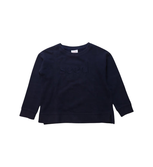 A Black Crewneck Sweatshirts from Seed in size 5T for boy. (Front View)