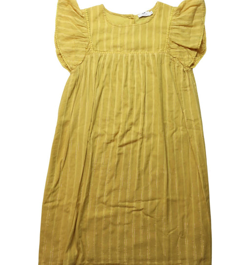 A Yellow Short Sleeve Dresses from Cyrillus in size 14Y for girl. (Front View)