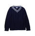 A Navy Knit Sweaters from Jacadi in size 6T for neutral. (Front View)