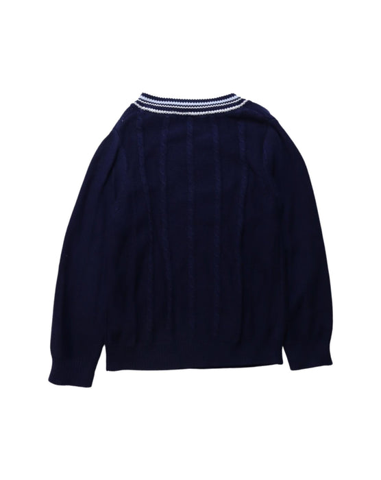 A Navy Knit Sweaters from Jacadi in size 6T for neutral. (Back View)