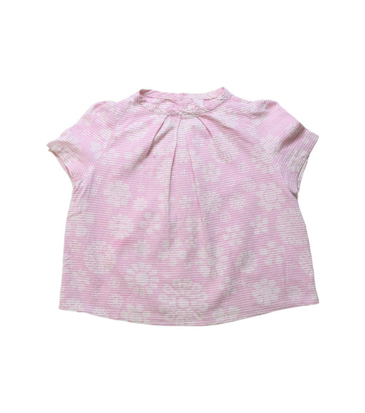 A Pink Short Sleeve Tops from Bonpoint in size 4T for girl. (Front View)