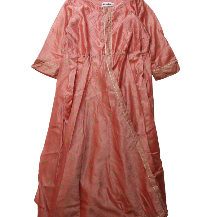 A Multicolour Long Sleeve Dresses from Fabindia in size 8Y for girl. (Front View)