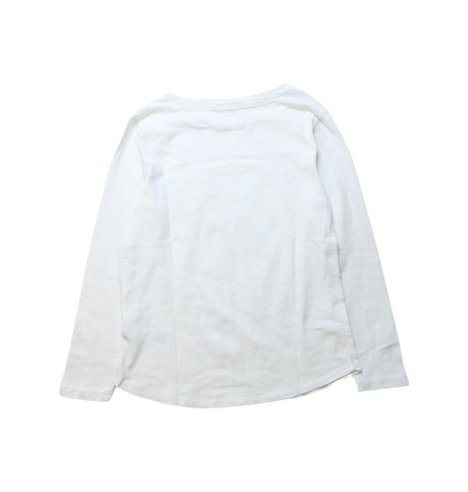 A White Long Sleeve T Shirts from Crewcuts in size 4T for girl. (Back View)