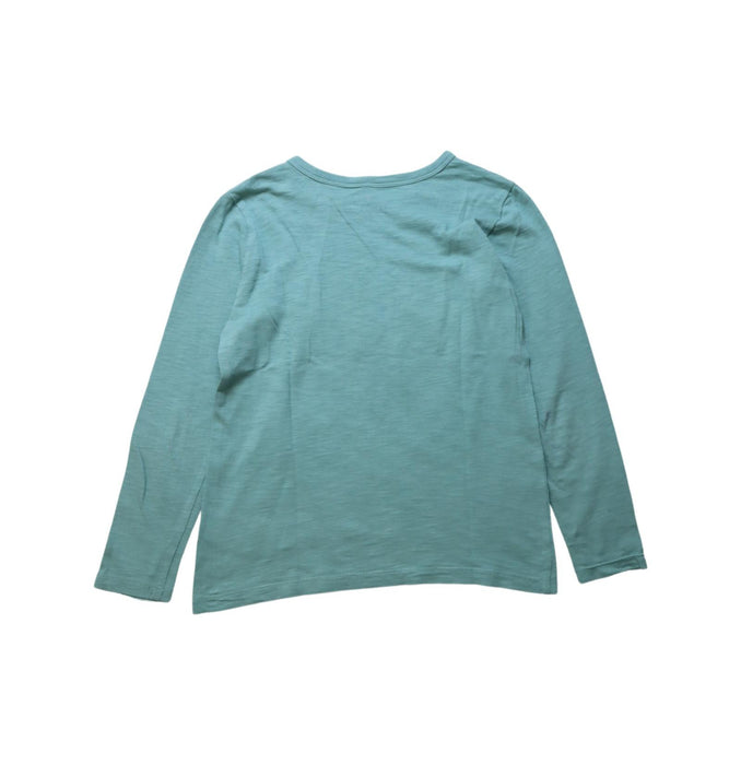 A Green Long Sleeve T Shirts from Crewcuts in size 6T for neutral. (Back View)