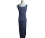 A Blue Sleeveless Dresses from Seraphine in size S for maternity. (Back View)