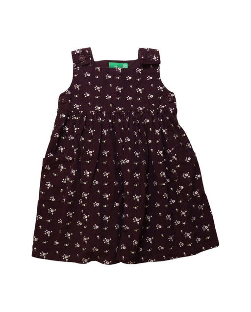 A White Sleeveless Dresses from Little Green Radicals in size 12-18M for girl. (Front View)