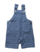 A Blue Overall Shorts from Seed in size 0-3M for boy. (Front View)