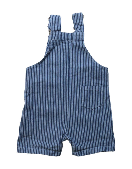 A Blue Overall Shorts from Seed in size 0-3M for boy. (Back View)