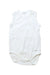 A White Sleeveless Bodysuits from Newbie in size 3-6M for neutral. (Front View)
