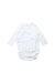 A White Long Sleeve Bodysuits from Newbie in size 0-3M for neutral. (Front View)