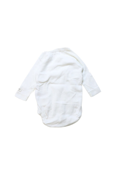 A White Long Sleeve Bodysuits from Newbie in size 0-3M for neutral. (Back View)