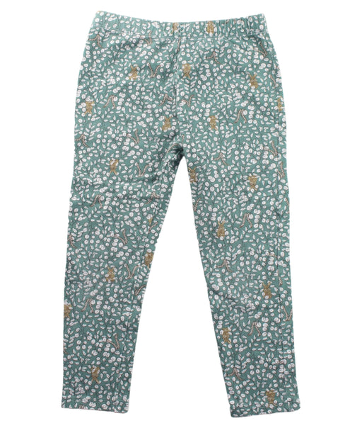 A Green Leggings from Confiture in size 6T for girl. (Front View)