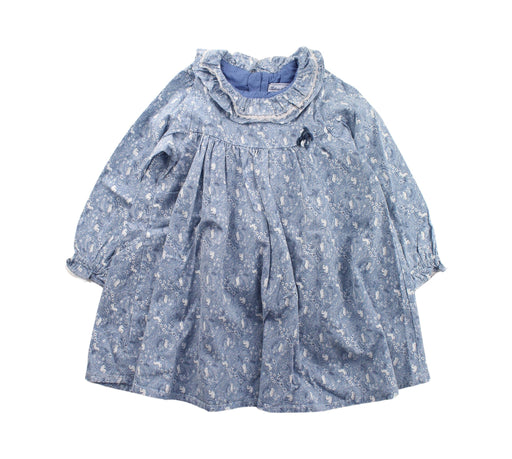 A Blue Long Sleeve Dresses from Tartine et Chocolat in size 5T for girl. (Front View)
