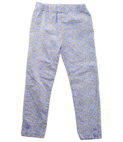 A Blue Leggings from Jojo Maman Bébé in size 5T for girl. (Front View)