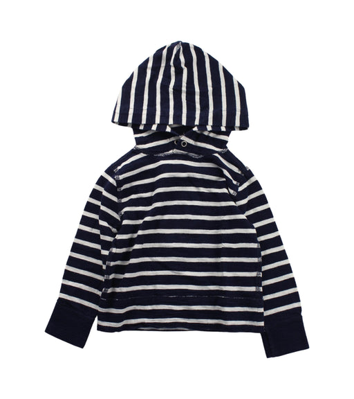 A Blue Hooded Sweatshirts from Crewcuts in size 2T for boy. (Front View)