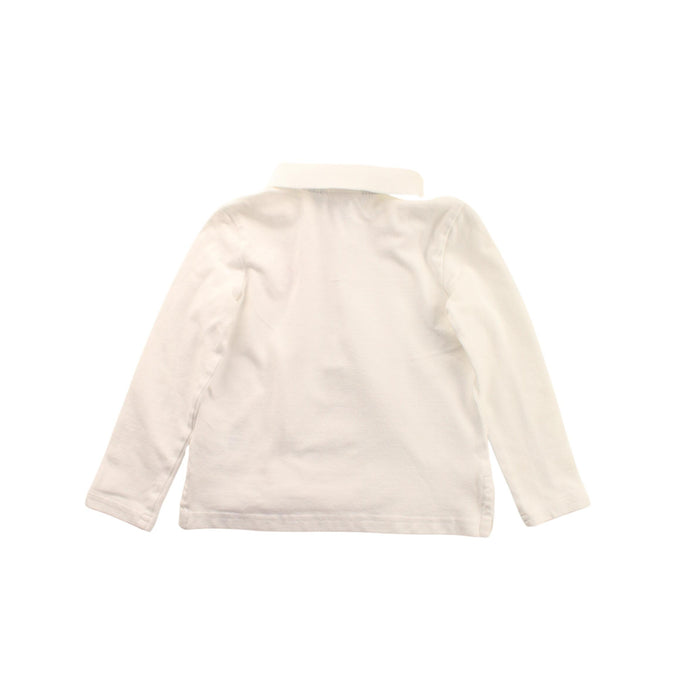 A White Long Sleeve Polos from Polo Ralph Lauren in size 3T for girl. (Back View)