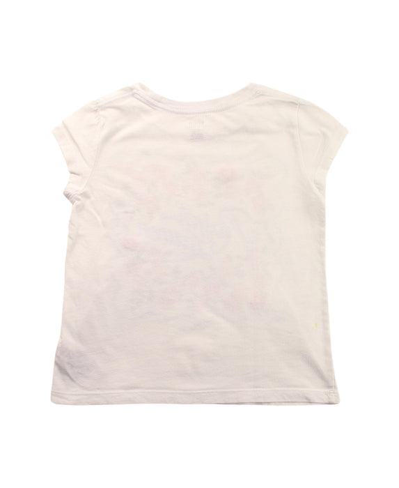 A White Short Sleeve T Shirts from Polo Ralph Lauren in size 5T for girl. (Back View)