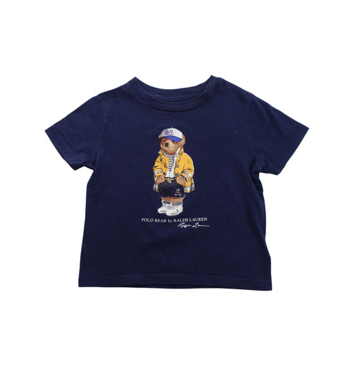 A Blue Short Sleeve T Shirts from Ralph Lauren in size 2T for boy. (Front View)