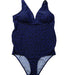 A Blue Swimsuits from Jojo Maman Bébé in size L for maternity. (Front View)