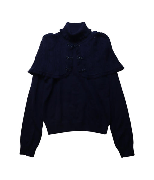 A Navy Long Sleeve Tops from Nicholas & Bears in size 12Y for girl. (Front View)