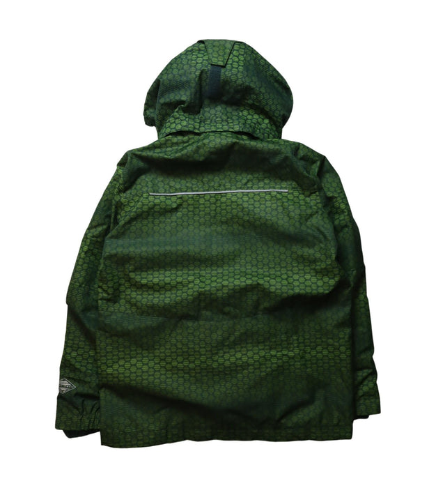 A Green Ski Jackets from Columbia in size 8Y for boy. (Back View)