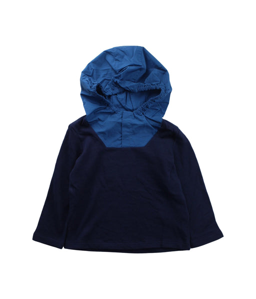 A Blue Hooded Sweatshirts from COS in size 2T for boy. (Front View)