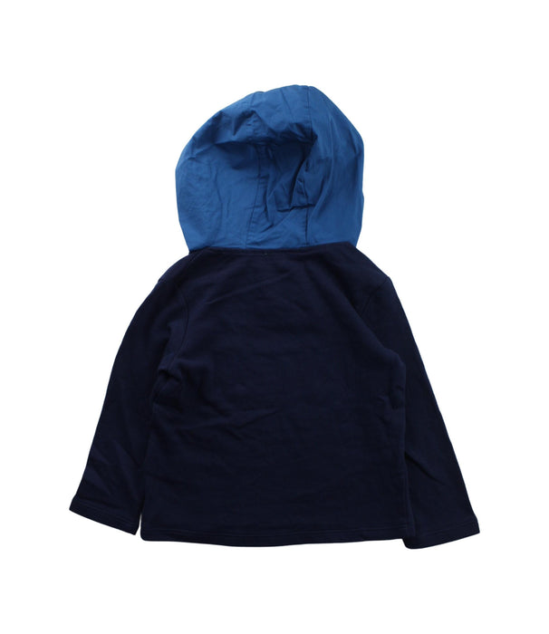 A Blue Hooded Sweatshirts from COS in size 2T for boy. (Back View)