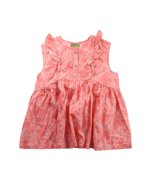 A Orange Sleeveless Dresses from Jim Thompson in size 4T for girl. (Front View)