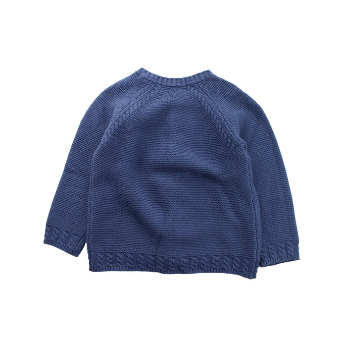 A Blue Cardigans from Tartine et Chocolat in size 5T for boy. (Back View)