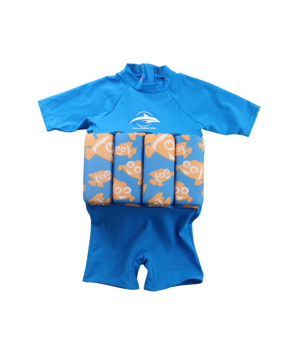 A Blue Floatsuits from Konfidence in size 18-24M for boy. (Front View)