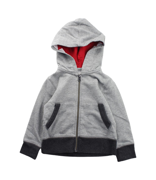 A Grey Zippered Sweatshirts from Crewcuts in size 2T for boy. (Front View)