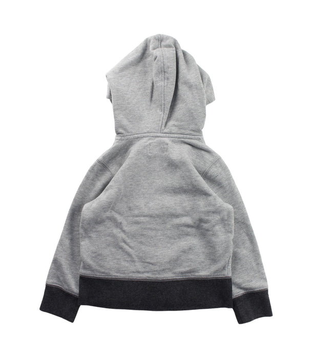 A Grey Zippered Sweatshirts from Crewcuts in size 2T for boy. (Back View)
