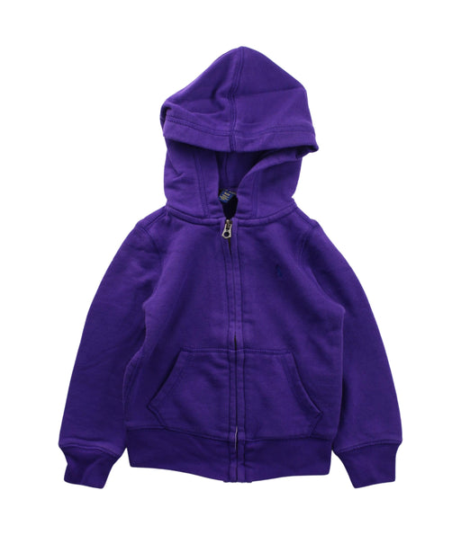 A Purple Zippered Sweatshirts from Polo Ralph Lauren in size 3T for boy. (Front View)
