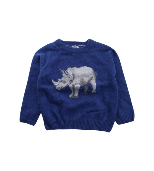 A Blue Knit Sweaters from Thomas Brown in size 2T for boy. (Front View)