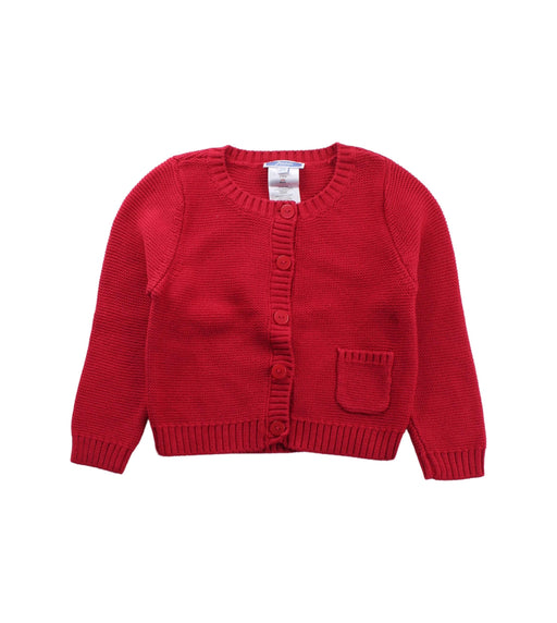 A Red Cardigans from Jacadi in size 2T for girl. (Front View)