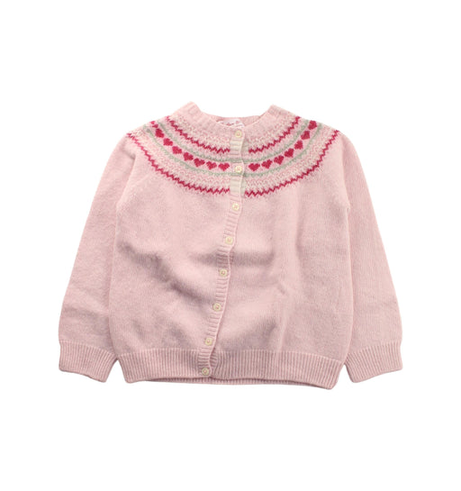 A Pink Cardigans from Confiture in size 6T for girl. (Front View)