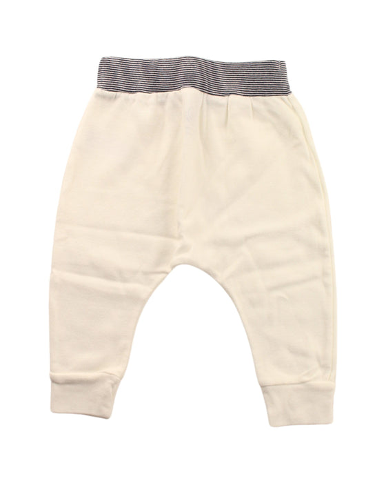 A White Sweatpants from Petit Bateau in size 3-6M for neutral. (Back View)