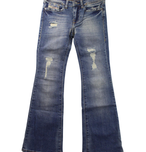 A Blue Jeans from Diesel in size 8Y for girl. (Front View)