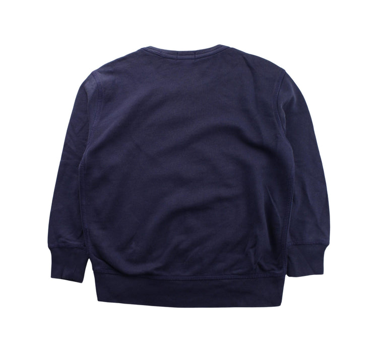A Blue Crewneck Sweatshirts from Polo Ralph Lauren in size 6T for boy. (Back View)