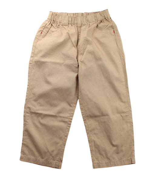 A Beige Casual Pants from Miki House in size 7Y for boy. (Front View)