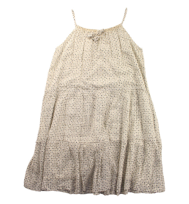 A White Sleeveless Dresses from Bonpoint in size 6T for girl. (Back View)